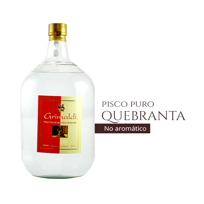 Pisco Puro Quebranta 4L